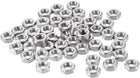 Hex Nuts, M4x0.7mm Metric Coarse Thread Hexagon Nut, Stainless Steel 304, Pack of 50