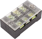 600V 25A 3P Screw Electric Barrier Terminal Block Cable Connect Strip
