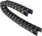 R55 25mm x 50mm Black Plastic Open Type Cable Wire Carrier Drag Chain 1M Length for CNC
