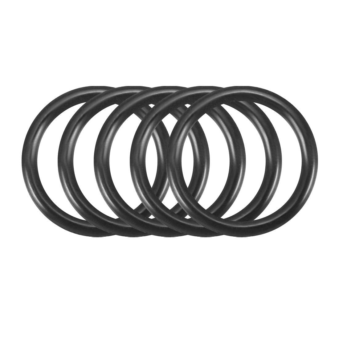 Nitrile Rubber O-Rings, 9mm OD 7mm ID 1mm Width, Metric Sealing Gasket, Pack of 50