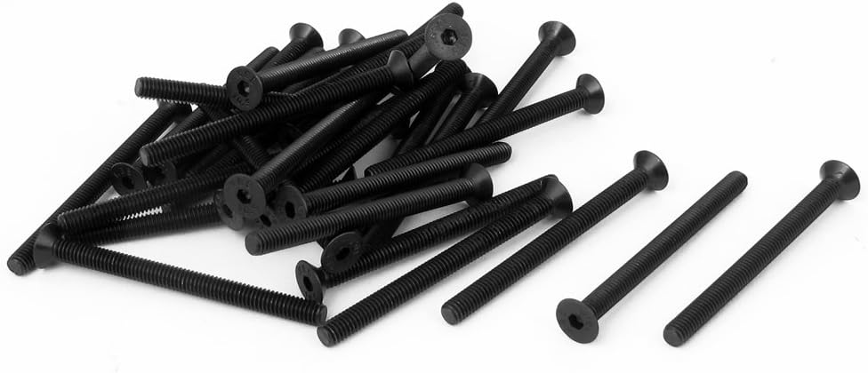 A16011300ux0888 Socket Screws M4x50mm 10.9 Carbon Steel Countersunk Head Hex Socket Screw 30Pcs