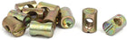 10pcs M6x15mm Barrel Bolt Cross Dowel Slotted Furniture Nut for Beds Chairs