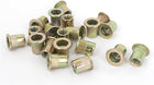 M6x12mm Flat Head Knurled Body Blind Rivet Nuts Threaded Insert Nutserts 20pcs
