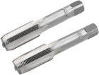 Metric Hand Tap M12 Thread 1 Pitch 4 Straight Flutes H2 Alloy Tool Steel Bottom & Taper Screw Tap Set Tapping Tools for Repairing 1 Pair