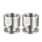 Sanitary Pipe Fitting KF16 Female Threaded 1/2 PT to Tri Clamp OD 30mm Ferrule 2 Pcs