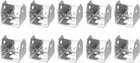 10 Pcs U Bracket for 1.18 Panels, 26 x 30 x 30mm Metal U Shaped Fasteners Brackets for Guardrail or Partitions Connection, Silver