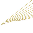1.5mm x 500mm Brass Round Rod, Metal Solid Shaft Rods Lathe Bar Stock for DIY Crafts Model Car Helicopter Airplane 10pcs