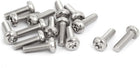 M4x14mm 316 Stainless Steel Pan Head Torx Socket Cap Security Screw 15pcs