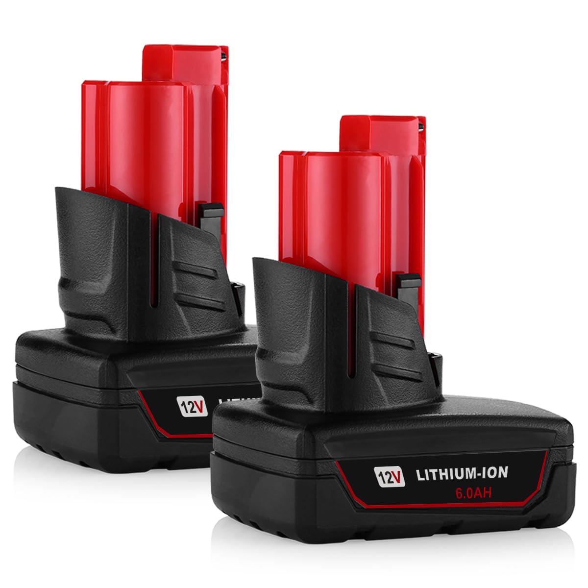 2 แพ็ค แบตเตอรี่แทนที่ M12 4.0Ah สำหรับเครื่องมือไร้สาย 12V Milwaukee