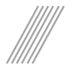 4mm x 400mm 304 Stainless Steel Solid Round Rod for DIY Craft - 6pcs