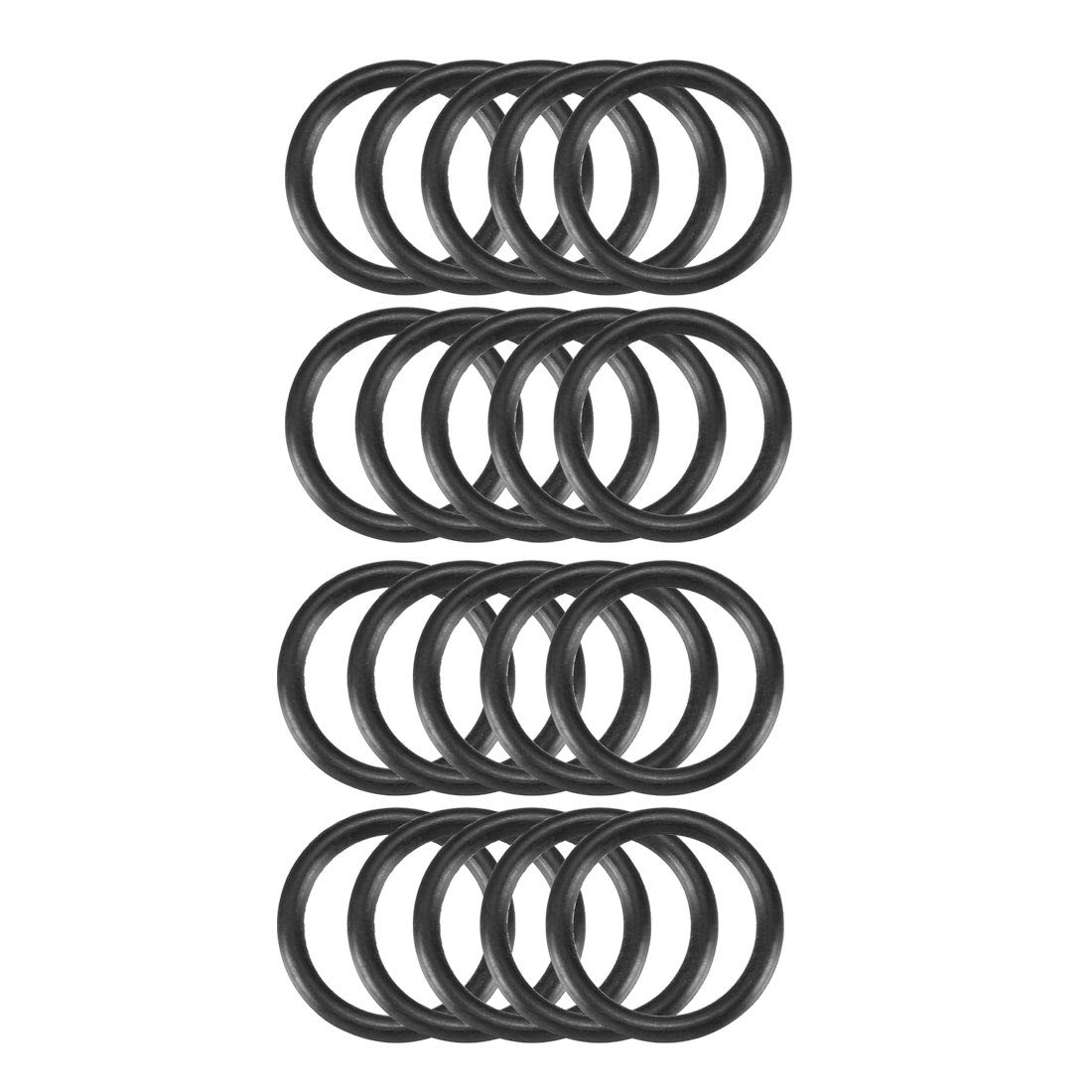 Nitrile Rubber O-Rings 13.5mm OD 10.5mm ID 1.5mm Width, Metric Sealing Gasket, Pack of 20