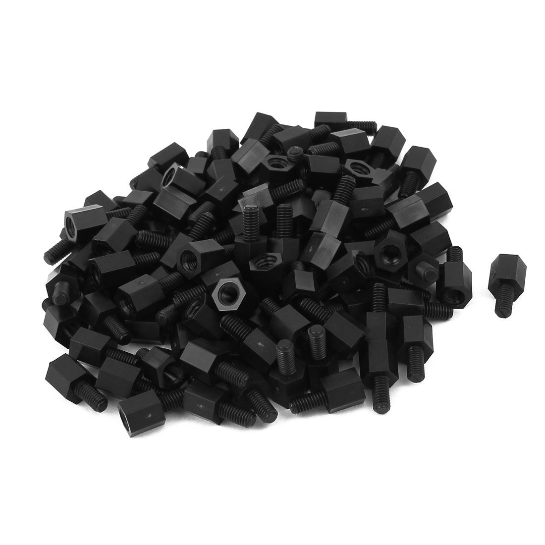 M3x6mm 6mm Male to Female Nylon Spacer Hexagonal PCB Standoff Pillar 100pcs