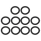 10pcs Black 8mm Outer Dia 1mm Thickness Sealing Ring O-Shape Rubber Grommet