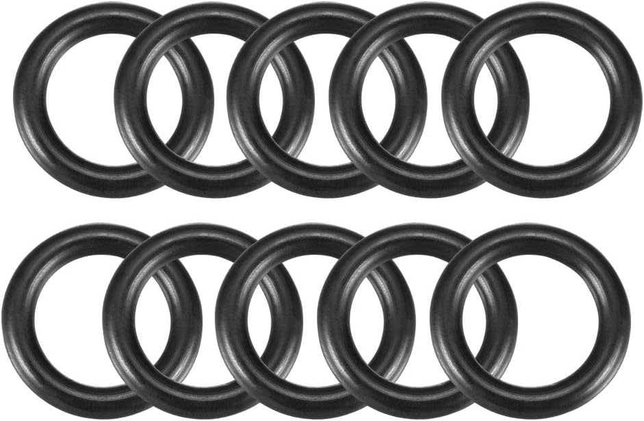 Nitrile Rubber O-Rings, 18mm OD 12mm ID 3mm Width, Metric Sealing Gasket, Pack of 10