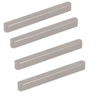 50mmx5mmx5mm 304 Stainless Steel Key Stock Keystock Silver Tone 4pcs