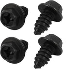 M8x20mm Iron Zinc Plated Self-Tapping Hex Flange Phillips Drive Blot Screw 4pcs