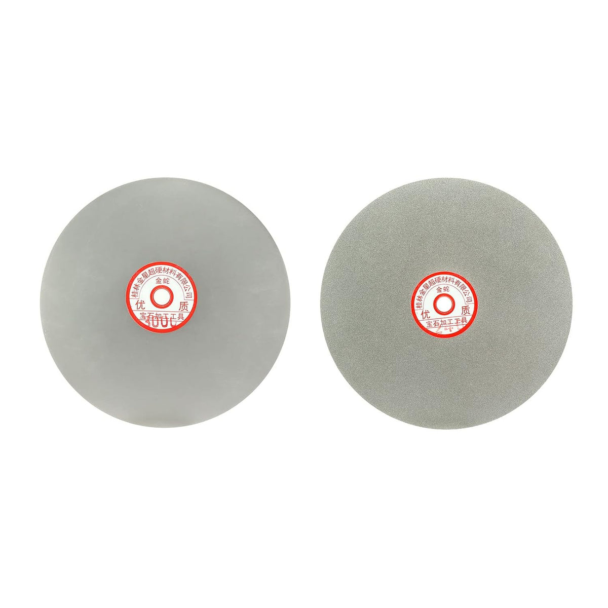 8-inch 240-Grit 3000-Grit Diamond Coated Flat Lap Wheel Grinding Sanding Polishing Disc 2pcs