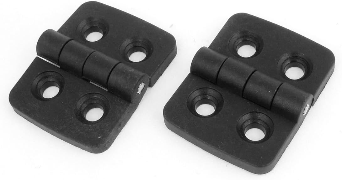 2 Pz. Singolo Braccio di Arco Metallico Nero Plastica Porta Armadio Incasso