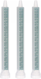 3 Pcs Epoxy Tubes Static Mixer, 5.91-inch Plastic Resin Mixing Nozzle Round Connector for AB Glue Adhesive Gun Applicator 400ml Cartridges, Green