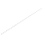 2pcs Clear Rigid Tubing 4mm(5/32'') ID x 6mm(1/4'') OD x 2Ft Length Round Plastic Polycarbonate Tube