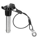 Ball Locking Pins with Button Handle, 304 Stainless Steel Triangular Cap Push-Button Quick Release Pin with 24.5cm Rope (10mm-35mm)
