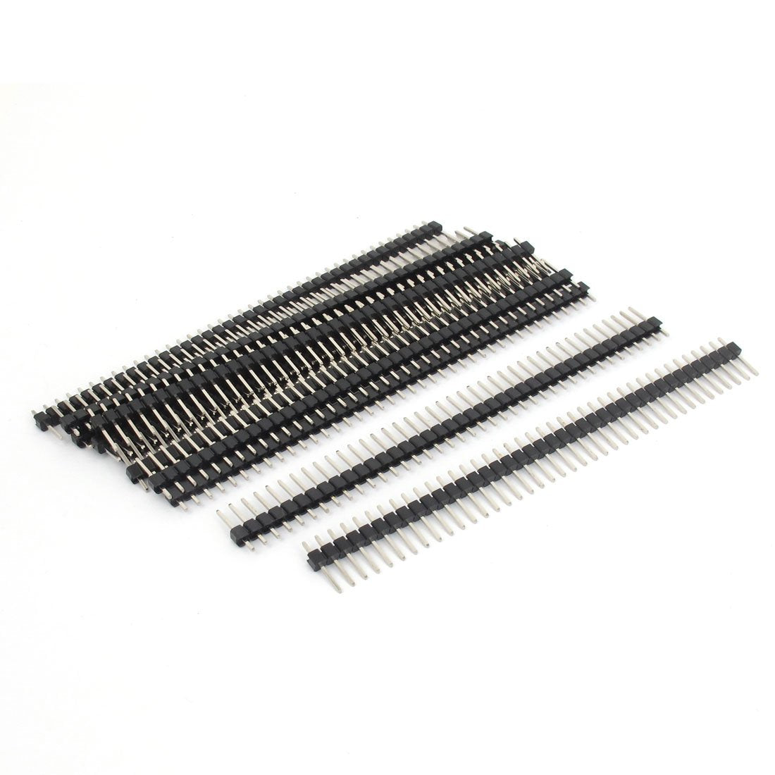11Pcs Straight Single Row 40-Pin 2.54 mm Male Pin Header for Breadboard