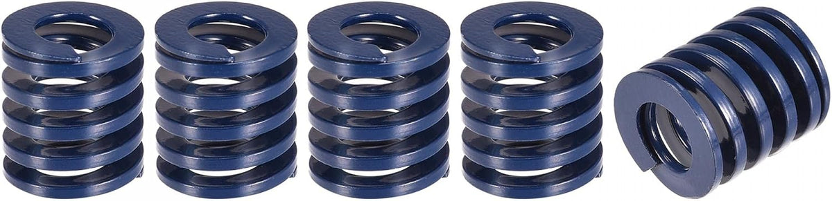 3D Printer Die Spring, 5pcs 18mm OD 20mm Long Spiral Stamping Light Load Compression Mould Die Springs for 3D Printer Electric Part, Blue