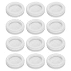 12Pcs Rubber Grommets 1-1/8" (28mm) Drill Hole, 7/8" (22mm) ID Double Sided Hole Plugs Ring Gasket for Firewall Cable Wire Protecting, White
