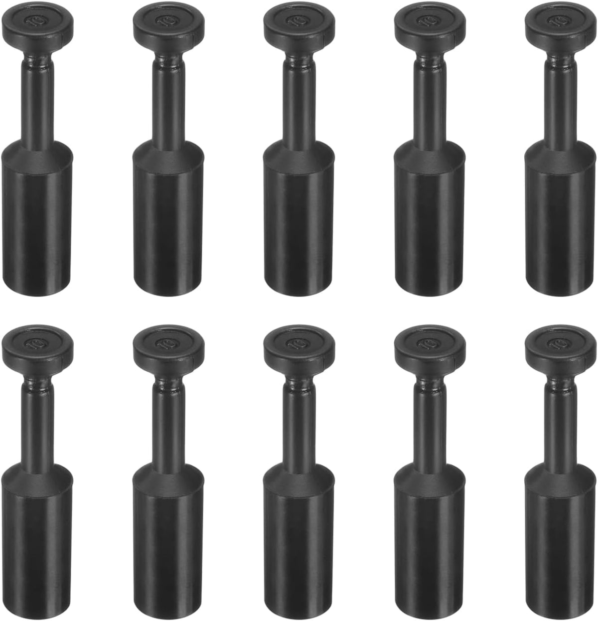 15Pcs 3/8"(10mm) Tube OD Push-to-Connect Fittings Plug, Cap Style Pneumatic Blanking Plugs, Leak-Proof Air Push Connectors for Compressed Air Systems