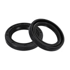 2Pcs Oil Seal, 1.04"x1.5"x0.22" TC Nitrile Rubber Double Lip Cover Shaft Oil Seal 26.5 x 38 x 5.5mm with Spring for Mechanical Automobile Bearing Shaft, Black
