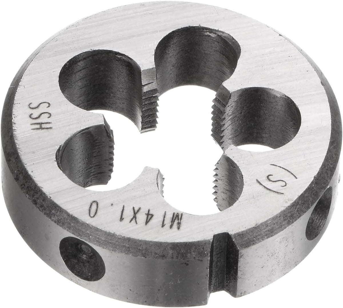 Round Threading Dies, Metric M14 x 1 Thread (Right Hand), High Speed Steel (HSS) Screw Cutting Die Repair Tool