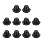10pcs Hole Plug 1/4 Inch (7mm) Button Plugs Fit for 5mm Hole, Snap in Locking Hole Tube Plug Silicone Tube Waterproof Plug Tube Plug, Black