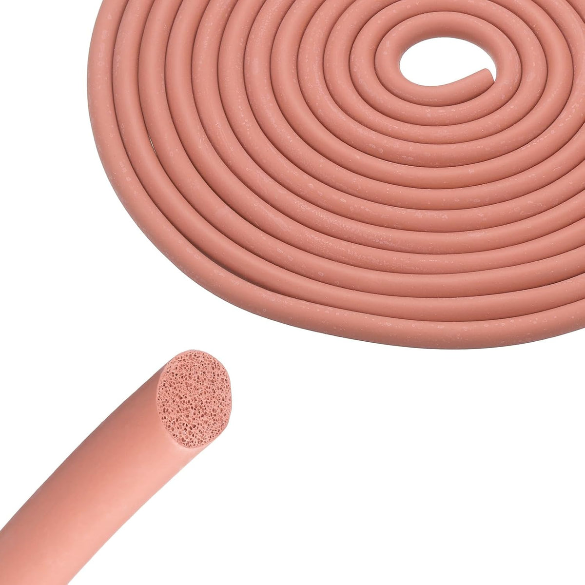 16Ft Backer Rod, 25/64 Inch Thick Silicone Rubber Foam Caulk Saver, Weather Strip Seal for Sealing Concrete Gaps, Expansion Joints, Crack Filling, Doors, Windows, Red
