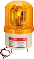 Warning Light Rotating Flashing Industrial Signal Alarm Tower Lamp AC 110V Yellow LTE1101