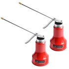 LinkMejor 2 stk Pumpeolier Kan, 450ml, Aluminium, Rød