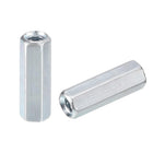 20pcs M5x8x25mm Coupling Nuts - Galvanized Carbon Steel Hex Threaded Rod Coupler for Furniture, Electronic, Industrial