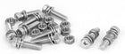M5 x 20mm 304 Stainless Steel Phillips Hex Head Bolts Nuts w Washers 10 Sets
