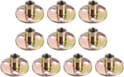 5/16"x36x2.5mm Brad Hole Tee Nut Carbon Steel T-Nuts Furniture Hardware Flange Insert Female Thread 10pcs