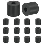 14 Pcs Multi Purpose Rubber Spacer, 0.16" OD x 0.6" ID x 0.6" Thickness Anti-Vibration Isolation Rubber Bushings Grommets Spacers Washers for Home Cars Boat Accessories (Black)