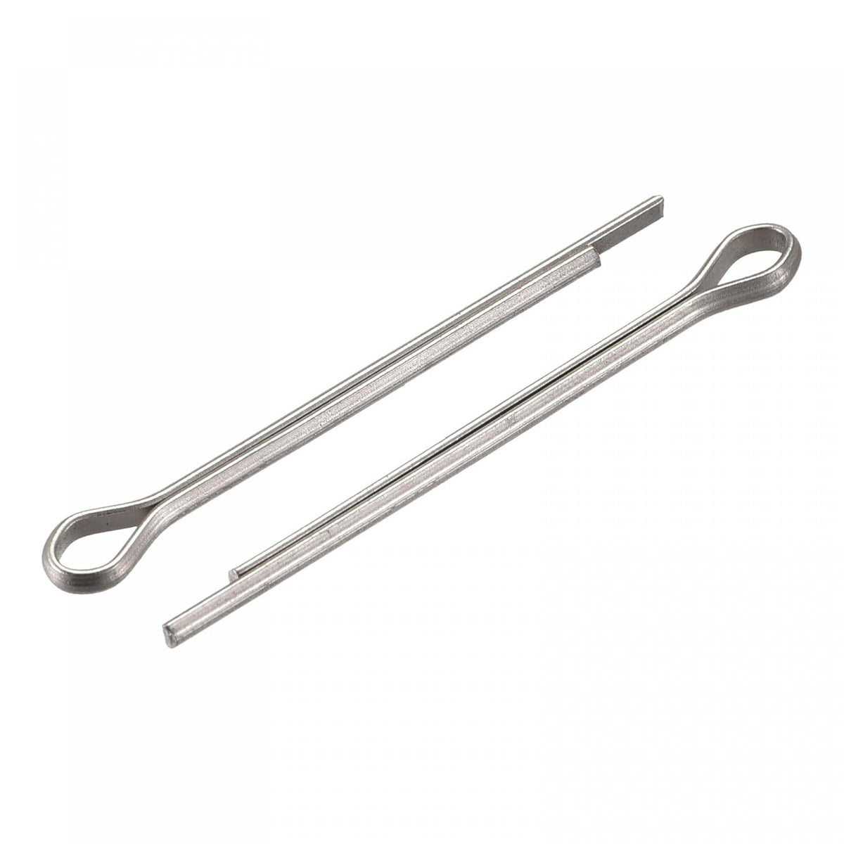 Split Cotter Pin, 2mm x 30mm Stainless Steel Clip Fastener Fitting for Automotive, Mechanics, Silver Tone, 120Pcs
