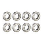 6800ZZ Deep Groove Ball Bearing Double Shield 6800-2Z 1080800, 10mm x 19mm x 5mm Carbon Steel Bearings (Pack of 8)