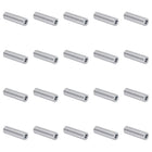 20pcs Aluminum Spacer 5mm Bore x 10mm OD x 35mm Length Screw Standoff Bushing Plain Finish Round Metal Spacer for M5 Screws Bolts and Rods