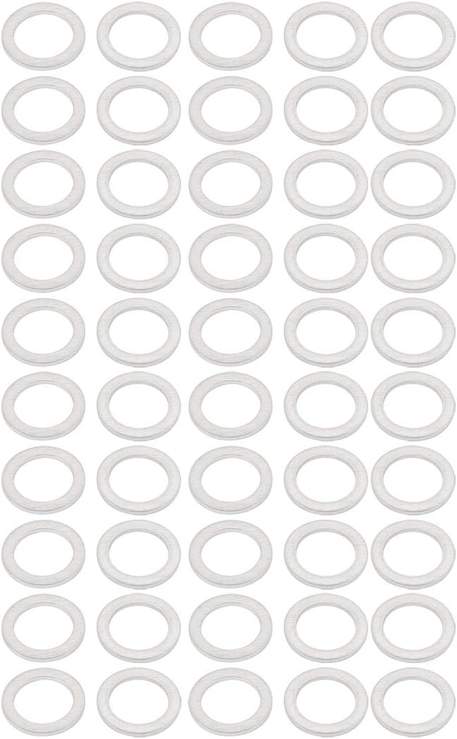 10mmx14mmx1mm Motorcycle Hardware Drain Plug Crush Aluminum Washer Seals 50pcs