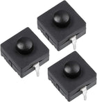 3 Pcs 12x12x9mm 2 Poles PCB Latching Tactile Tact Push Button Switch for Torch