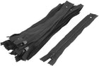 LinkMejor Nylon Dress Pants Zippers Tailor Sewing Craft Tool 18cm 20 Pcs Black