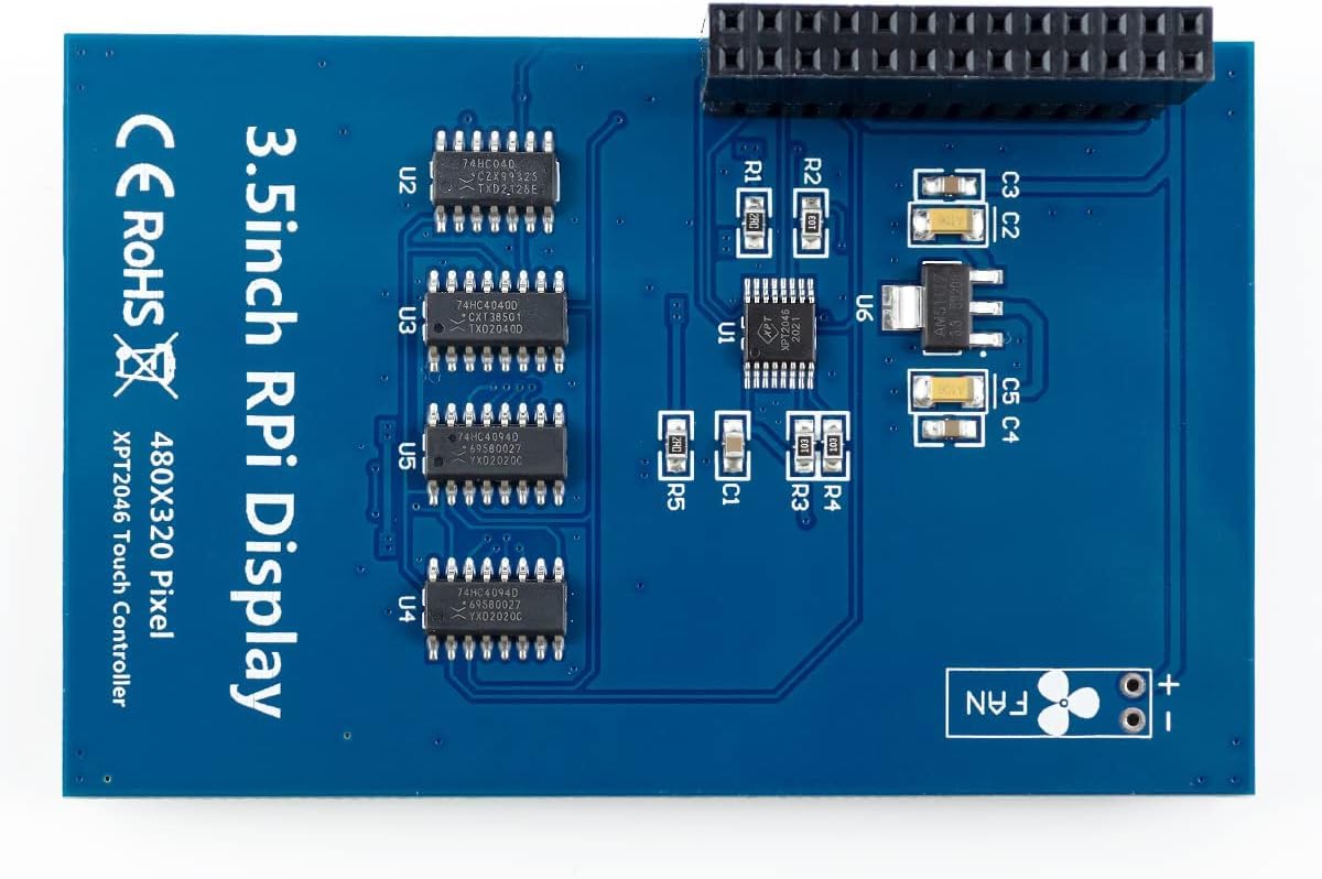 Pannello di display TFT LCD SPI da 3,5 pollici 480x320 per Raspberry Pi 5, Pi4B, 3B+, 3B, 2B