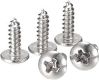 Phillips Head Self Tapping Screws, #4 x 3/8" 304 Stainless Steel Wood Sheet Metal Screw 100pcs