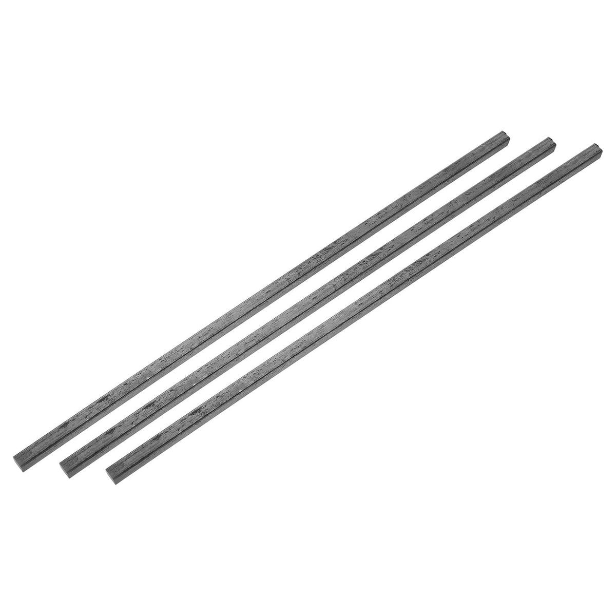 3Pcs Square Steel Bar Stock, 9/32"x9/32"x12"(7mmx7mmx305mm) A36 Square Steel Rod Bars Precision Key Stock for Keyways Structural Support Industrial Machinery DIY Craft