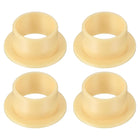 4Pcs Flanged Sleeve Bearing, Plastic Bushing ID 12mm x OD 14mm x Length 9mm POM Bushing, Yellow