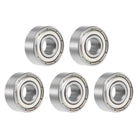 R3ZZ Deep Groove Ball Bearing 3/16"x1/2"x0.196" Double Shielded Chrome Steel Bearings 5-Pack